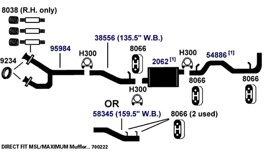 Exhaust Pipe AP Exhaust Products 38556