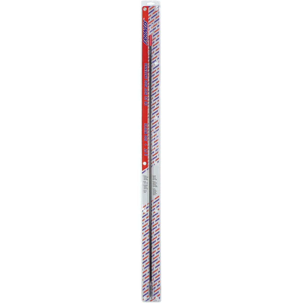 300-CB22B Francis Black 3 Foot Hot Rod CB Antenna AM|FM Ready