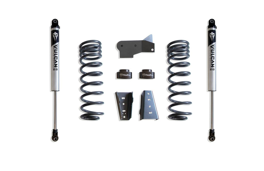 Part# 902445V MAX TRAC SUSPENSION'S is A Rear Box KIT Including 3" Lift COILS, 1.5" Coil SPACERS, TRAC BAR Bracket, SWAY BAR Brackets & A Pair of Vulcan Series Shocks