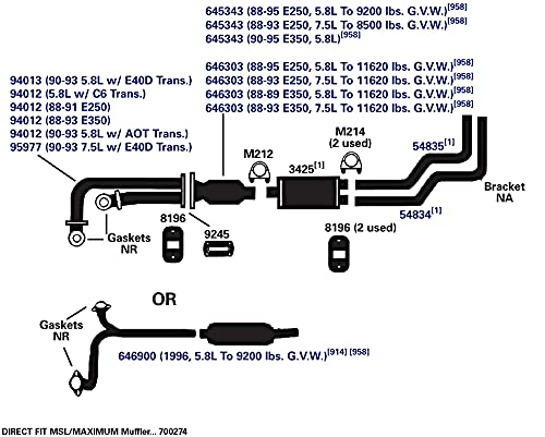 700274 AP Exhaust Products Muffler Exhaust