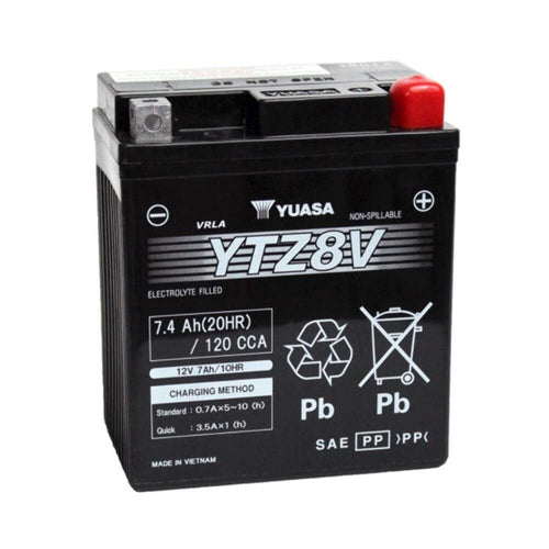 YTZ8V Yuasa YUAM728ZV Factory Activated High Performance AGM Battery