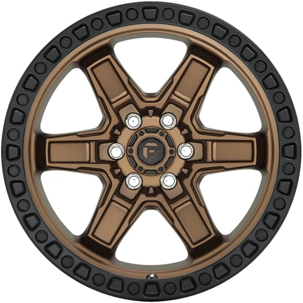 FUEL OFF-ROAD D699 17X9 KICKER, 6X5.5, 5.04, 1mm MATTE BRONZE BLACK BEAD RING - D69917908450