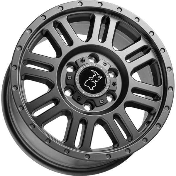 Black Rhino YELLOWSTONE Hard Alloys 16X8, 5X130, 6.27, +45mm MATTE GUNMETAL - 1680YWN455130G78