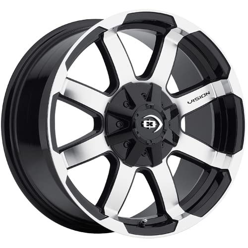 Valor Vision 413 Gloss Black Machined Face Wheel with Machined Finish (18x8.5"/8x180mm)