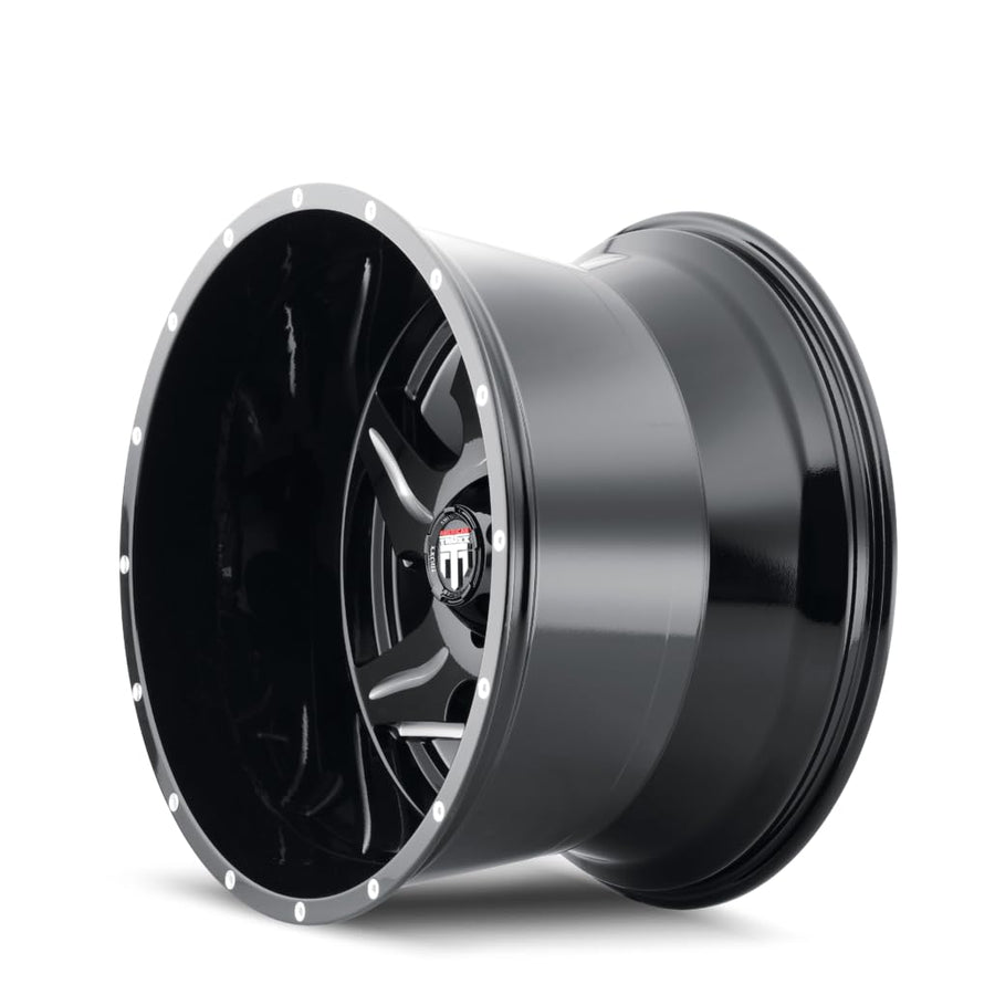 AT163-22436M-76 American Truxx Ninja At163 Black/Milled 22X14 6-135 -76mm 87.1mm
