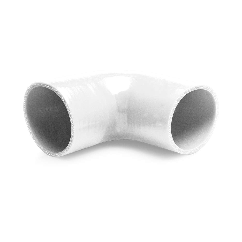 3.0" Mishimoto, 90 Degree Coupler, White