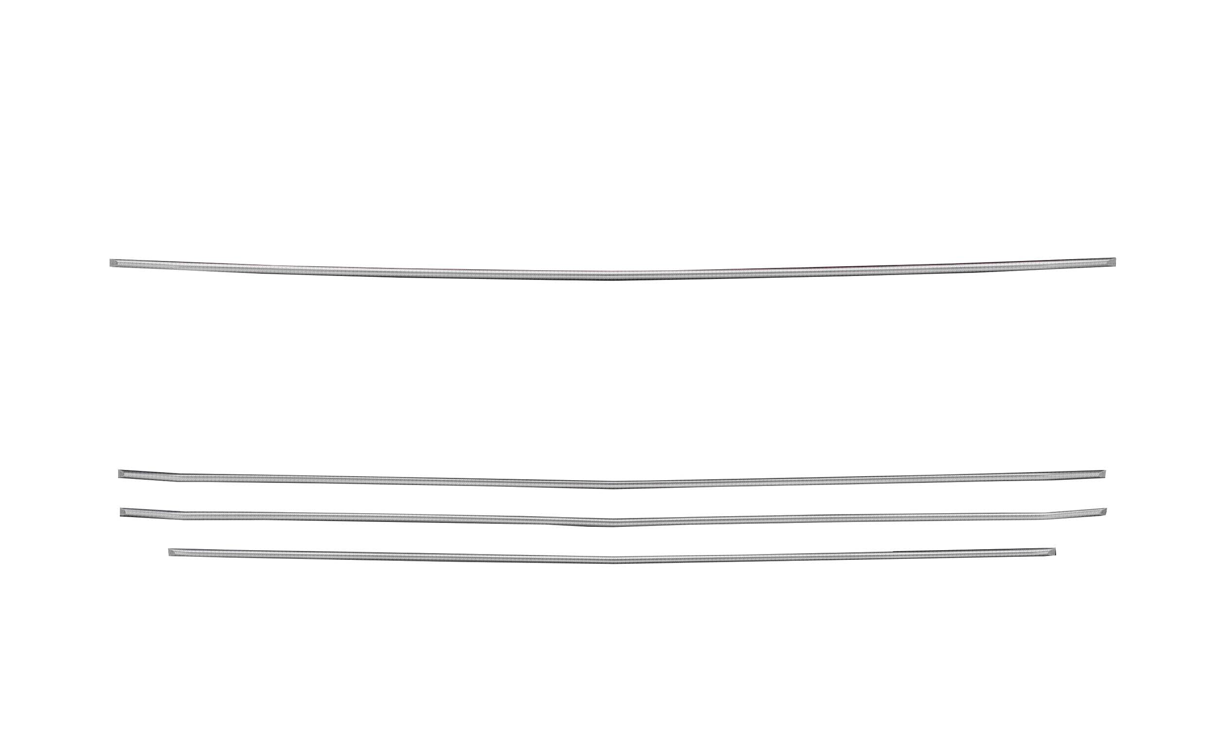Silverado Compatible with (2019-2022) 1500 Trail Boss, RST, LT Round Billet Grille, Horizontal Round, Silver, 4 Pc, Overlay, Does Not Fit Vehicles with Camera - PN #6211236
