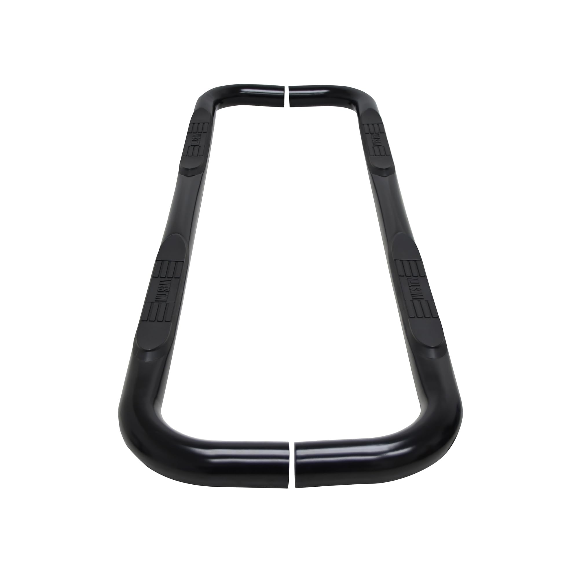 Westin E-Series 23-4125 3 Round Nerf Bars fits 2019-2025 Silverado Sierra 1500 Double Cab (Exc 2019 Silverado LD/Sierra 1500 Limited) Black Pair