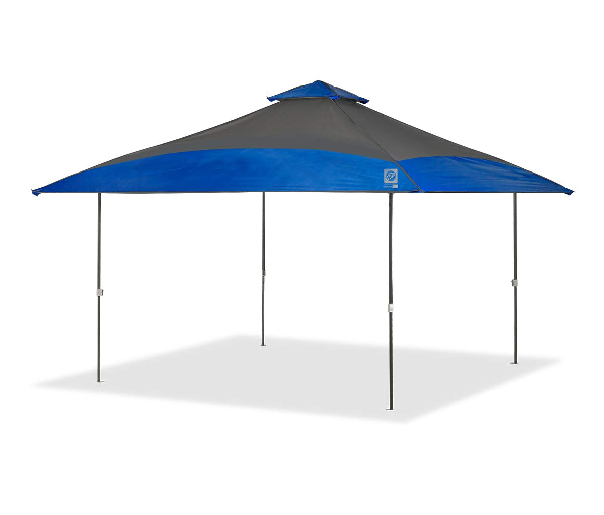 E-Z UP Instant Shelter Spectator Canopy, 13' x 13' with 169 sq ft of Shade, Vented Roof, Royal Blue Dual Tone