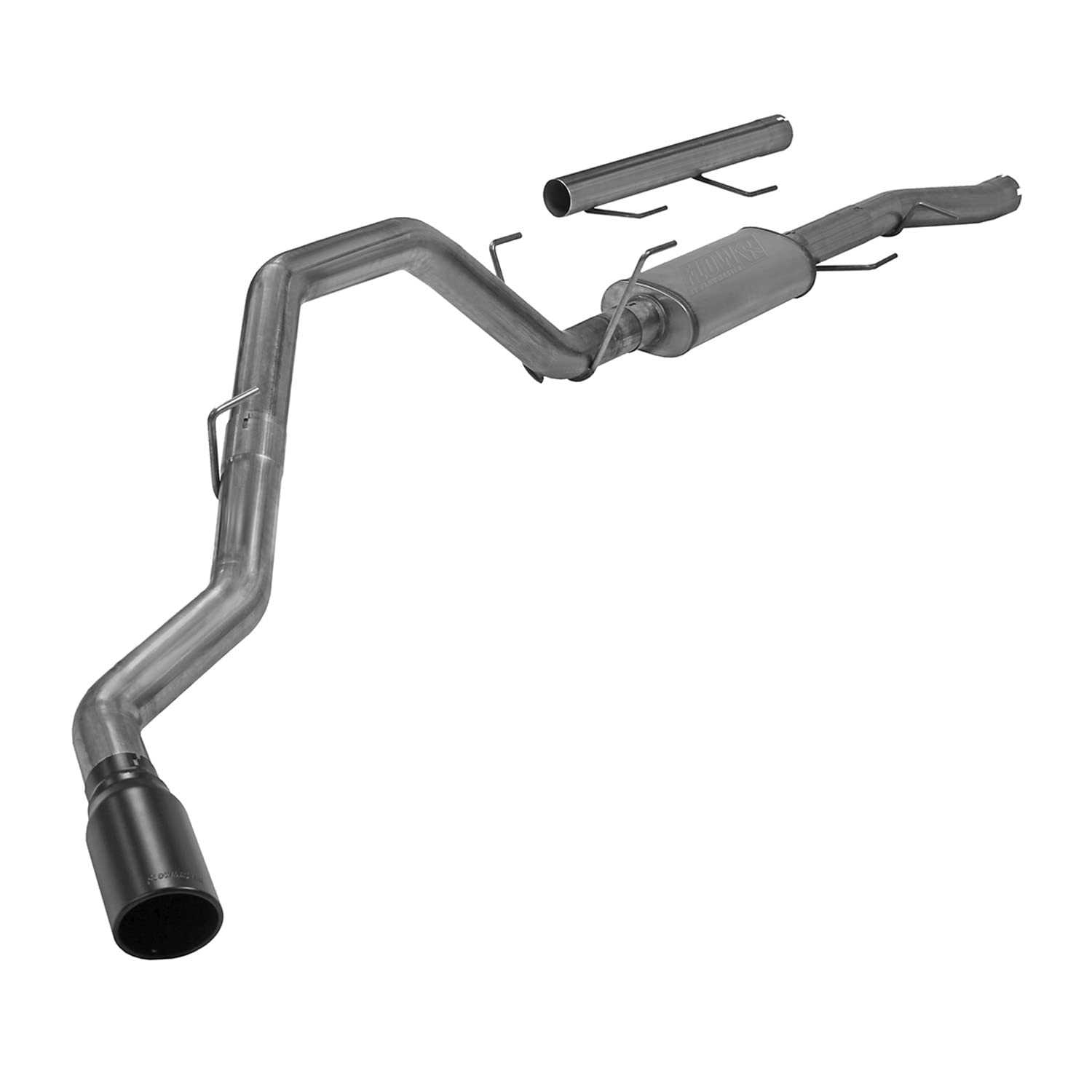 Flowmaster FlowFX 717930 Cat-Back Exhaust Kit Single Side Exit 3.5 Inch 409 Stainless Steel 5 Inch Black Ceramic Coated 304 Stainless Steel Tip Compatible with 2014-2024 RAM 2500 3500 6.4L 2/4WD