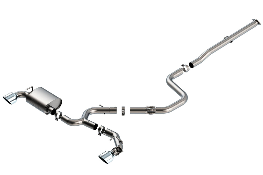 BORLA Cat-Back 140832 Perf. Exhaust System for 2019-2022 Hyundai Veloster N 2.0L 4 Cyl. Turbo Automatic/Manual Transmission Front Wheel Drive 2 Door Hatchback. 2019-2020 Fits Performance Models ONLY.