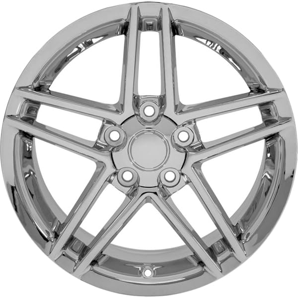 CV07A OE Wheels 18" Replica Wheel CV07A Fits Chevrolet Corvette - C6 Z06 Rim 18x9.5 Chrome Wheel 56C