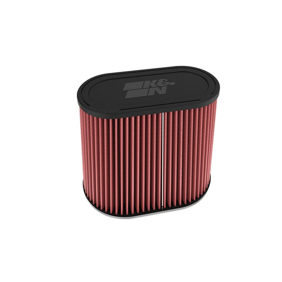 High-Flow K&N Original Lifetime Universal Clamp-On Air Filter: High Performance, Premium, Washable: Flange Diameter: 3 In, Filter Height: 7.5 In, Flange Length: 1 In, Shape: Oval Straight, RU-6104