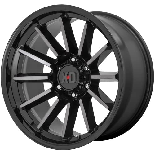 17x9 XD855 LUXE, Bolt Pattern: 5x5/, Offset: 0, GLOSS BLACK MACHINED WITH GRAY TINT, set of 1