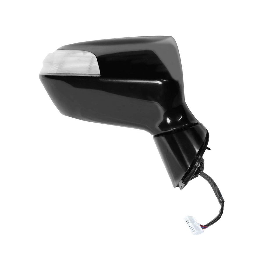 Passenger Side Fit Mirror for ACURA RDX, (black PTM, w/turn signal, w/memory, foldaway), HP (63073H)