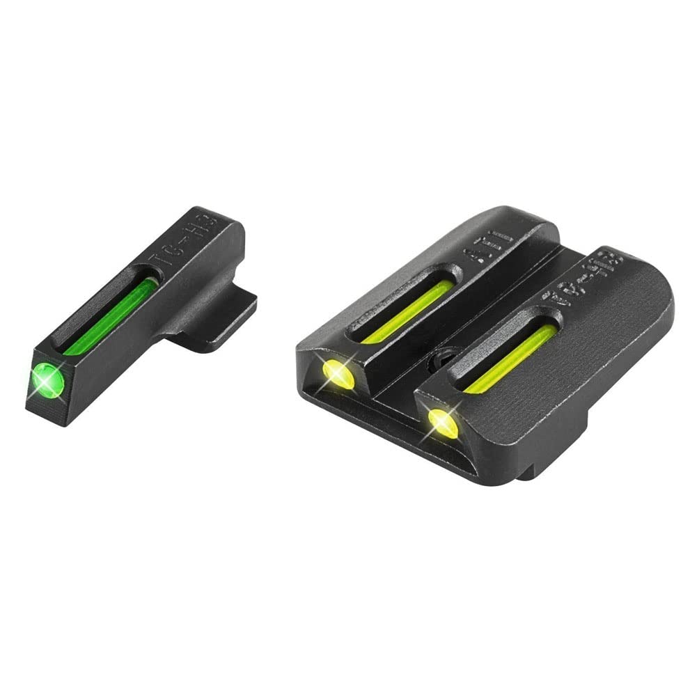 TFO TRUGLO Tritium & Fiber-Optic Handgun Sight | Durable Snag-Resistant Glowing Night Sight, Green Front Sight & Yellow Rear Sight Compatible with Kahr Arms Handguns