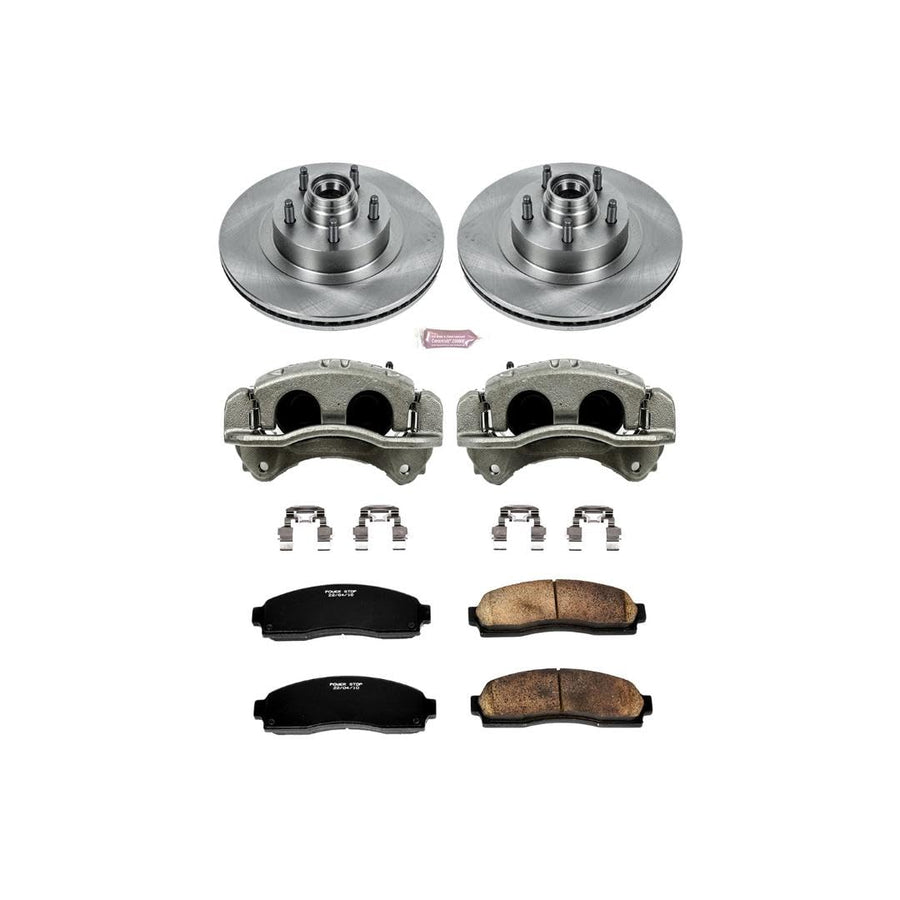Power Stop KCOE1920 1-Click Autospecialty OE Replacement Brake Kit with Calipers For Ford Explorer Sport 2001-2003, Ford Explorer Sport Trac 2001-2002 [Model Specific]