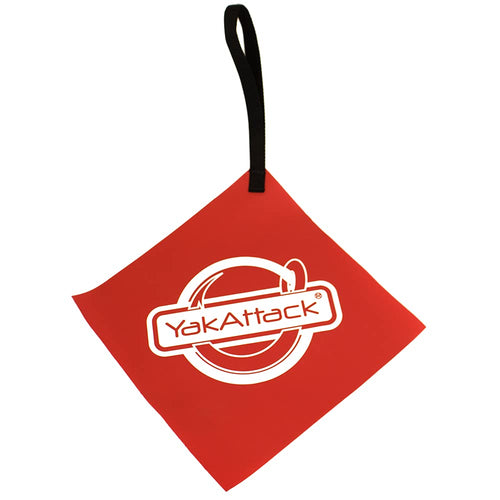 Get Hooked Logo YakAttack Tow Flag | Kayak Safety Flag for Vehicle Transport | Meets Road Visibility Requirements | CSPAI Compliant Vinyl | Easy to Attach | Made in USA