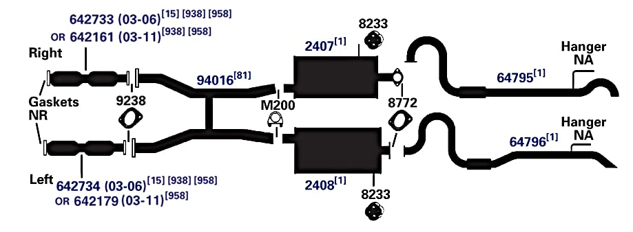Exhaust Muffler AP Exhaust Products 2407
