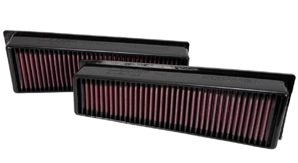 K&N Engine Air Filter: Washable, Increase Power & Acceleration, Premium, Replacement Car Air Filter: Compatible with 2009-2014 BMW (X5 M, X6 M), 33-2449