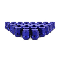 Mishimoto Lug Nuts Steel, M14x1.5, Acorn Seat, 32pc Set, Blue