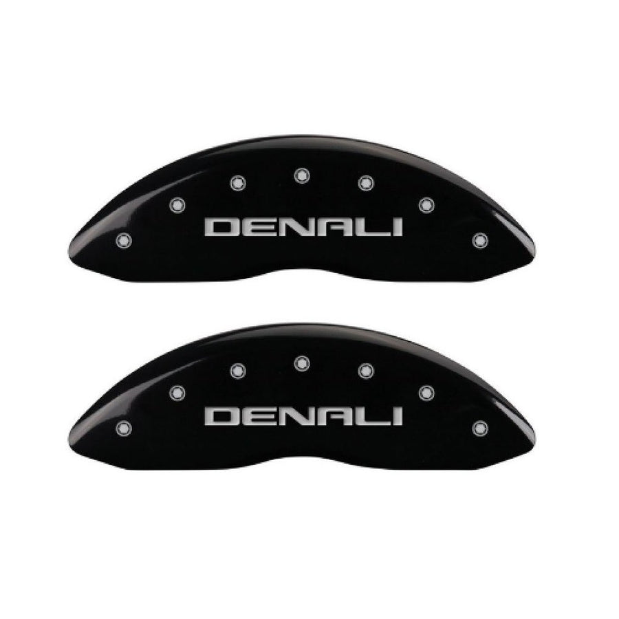 Denali MGP Caliper Covers 34209SDNLBK Black Powder Coat Finish, Silver Characters, Set of 4