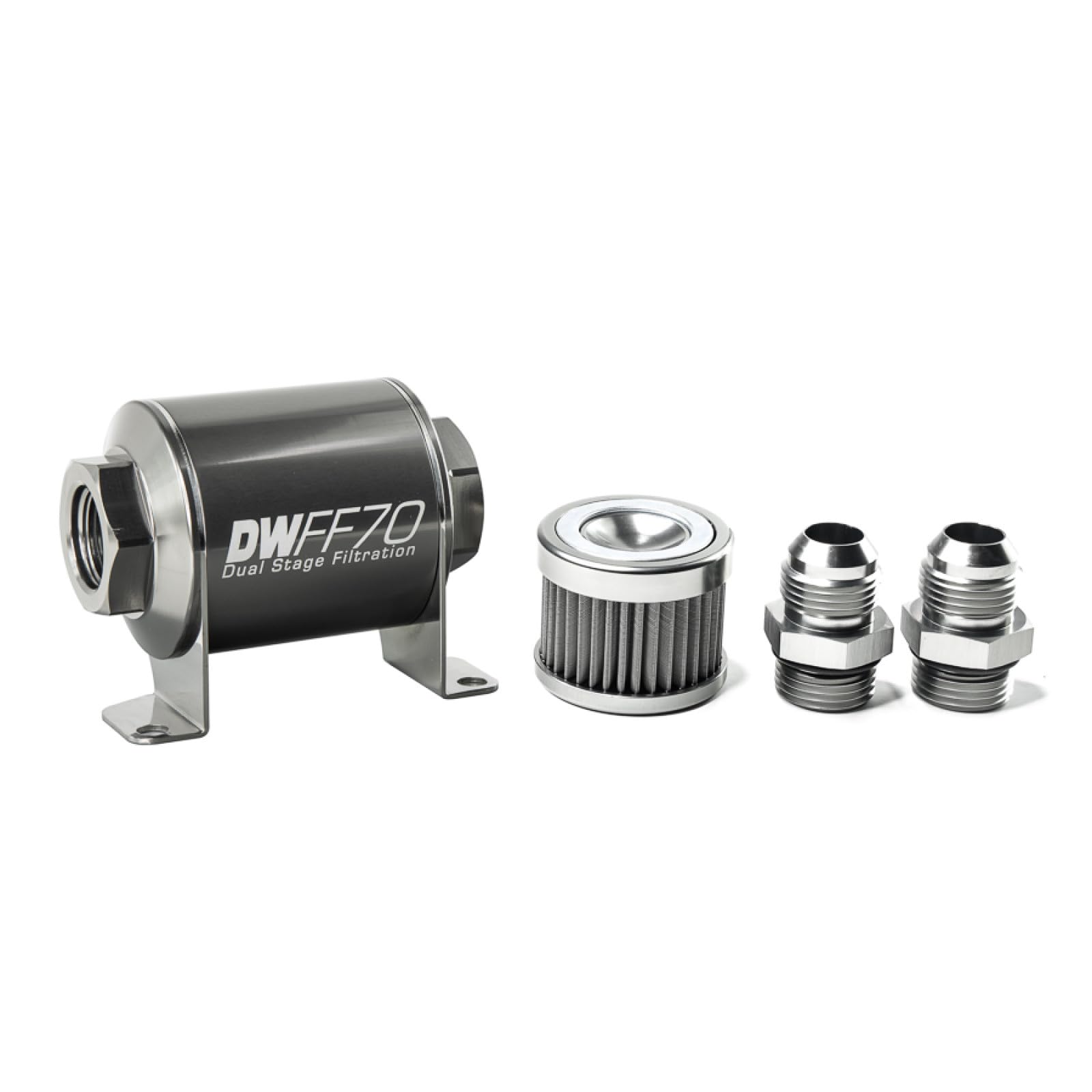 in-line DeatschWerks Fuel Filter and housing kit (8-03-070-040K-10)