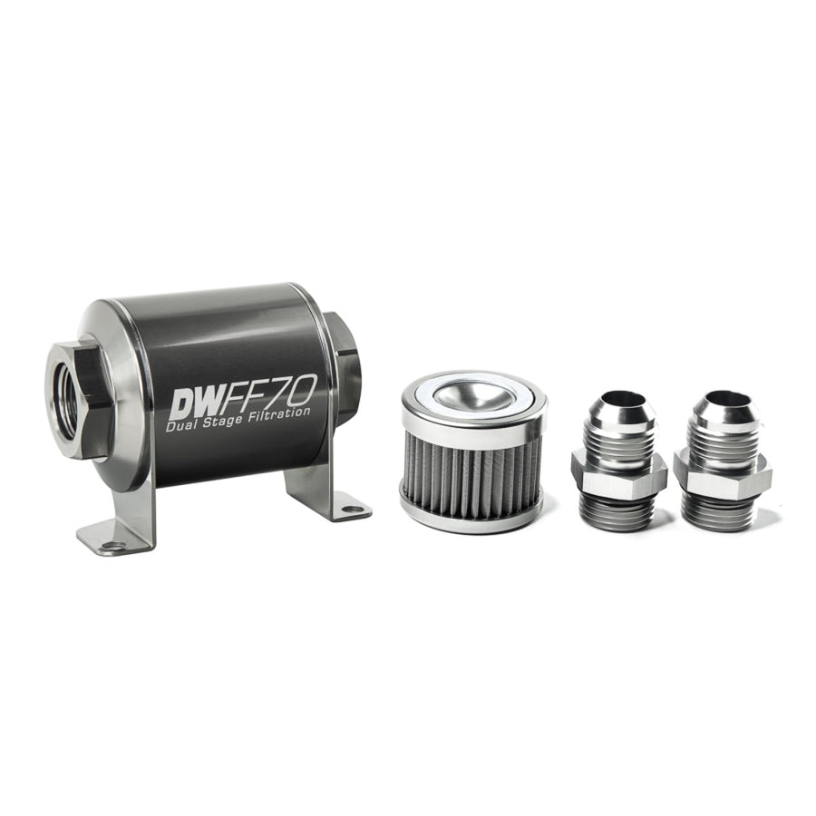 in-line DeatschWerks Fuel Filter and housing kit (8-03-070-040K-10)