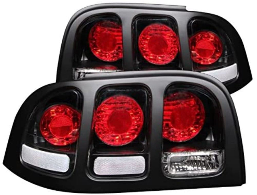 Black Euro Tail Light Set-Clear Lens ANZO USA 221020