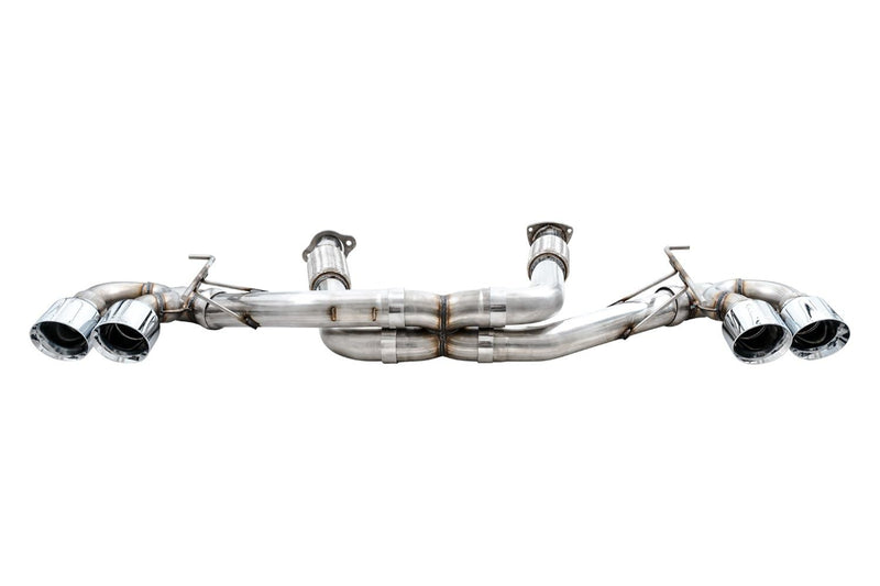 AWE Tuning Cat-Back Track Exhaust, Chrome Tips for 2020-2023 Corvette