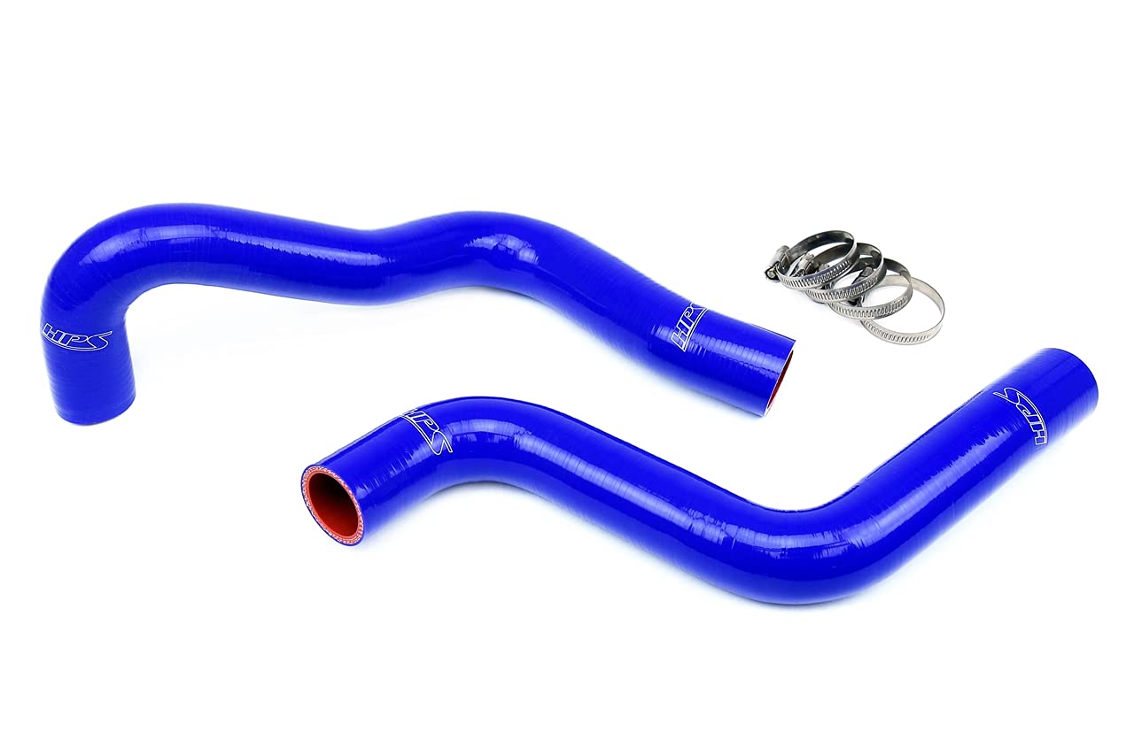 Blue HPS 57-1037-BLUE Silicone Radiator Coolant Hose Kit