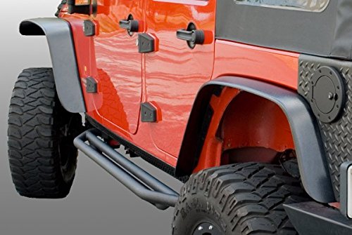All Terrain Flat Fender Flare Kit | Rugged Ridge, 4 Piece | 11620.10 | Fits 2007-2018 Jeep Wrangler JK