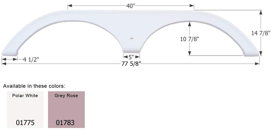 Fender Skirt ICON, Tandem, Thor, FS1775, Polar White