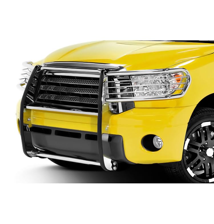 Bumper Guard Black Horse Grille brush Modular Stainless Steel Compatible with 2008-2022 Toyota Sequoia|2007-2021 Toyota Tundra-17A098900MSS