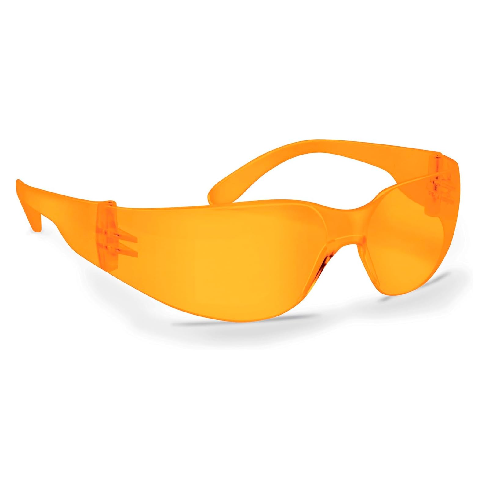 Walker's Clearview Unisex Sport Shooting Glasses | Impact-Resistant Lightweight Wrap-Around UV Protection Hunting Range Shooting Sports Ballistic Eyewear - Amber