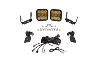 Stage Series Diode Dynamics A-Pillar Pod Kit compatible with Polaris RZR Pro 2020-2023, SS5 Sport Yellow Combo