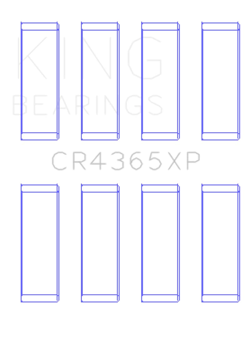 Ford Zetec S/Ecoboost 1.6 King Engine Bearings (Size .026) Connecting Rod Bearing Set of 6 (CR4365XP.026)