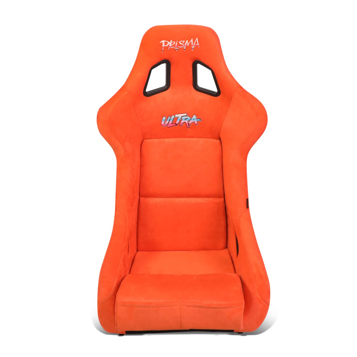 NRG Innovations Prisma NRG-FRP-302OR-ULTRA Fixed Back Bucket Racing Seat with Bottom Mount Bracket, Orange Color Seat/Gold Flake Back, 24" W X 36" H X 18" D