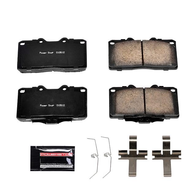 Power Stop Z23-531 Z23 Evolution Sport Carbon Fiber Infused Ceramic Brake Pads with Hardware For Dodge Stealth 1991-1996, Mitsubishi 3000GT 1991-1999 [Model Specific]