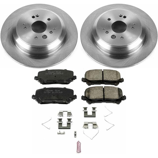 Power Stop KOE6953 Rear Replacement Brake Kit-OE Brake Rotors & Ceramic Brake Pads For Acura MDX 2014-2016 [Model Specific]
