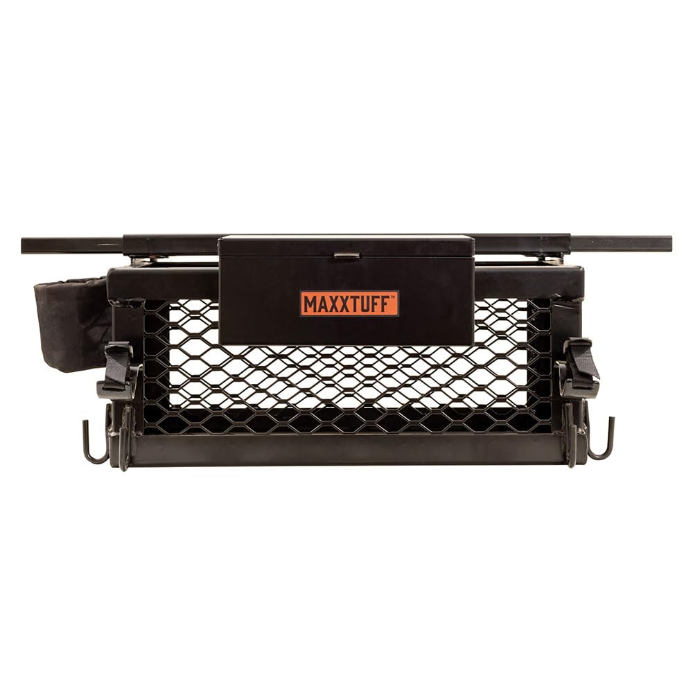MAXXTUFF ROPSRIDER XHD Heavy-Duty Tractor Basket, Fits Most Zero Turn Mower and Tractor ROPS Bars, Model MTF100