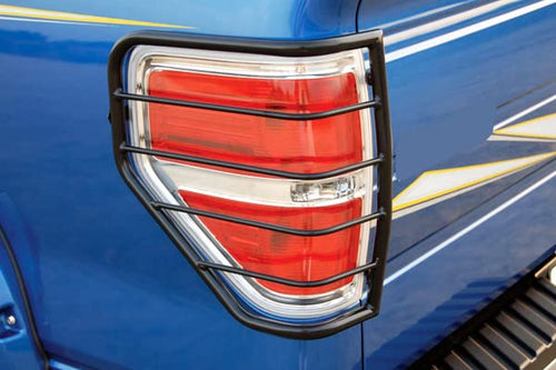 Tail Light Guards Black Horse Compatible with 2009-2014 Ford F-150-7FDF1A