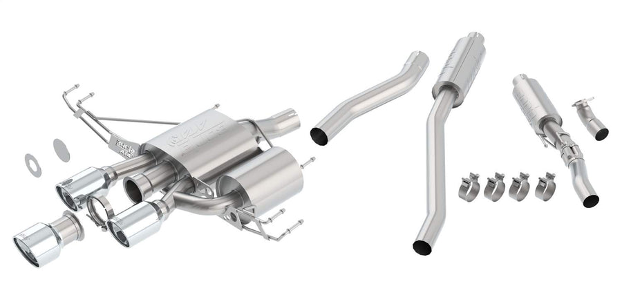 BORLA Cat-Back 140738 Performance Exhaust System for 2017-2021 Honda Civic Type R 2.0L 4 Cyl. Manual Transmission Front Wheel Drive 4 Door Hatchback