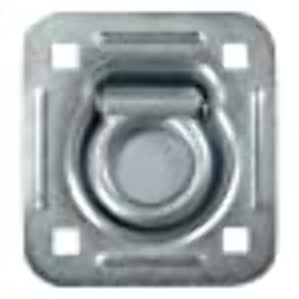 Bolt On Standard Duty Recessed Mount D-Ring, 3/8" Diameter, 4 1/2" x 5" 5,000 lb 1 Pk