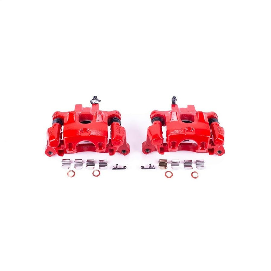 Power Stop Pair of High-Temp Red Powder Coated Rear Calipers For Toyota Camry 2000-2001, Toyota Solara 2000-2003 [Model Specific]