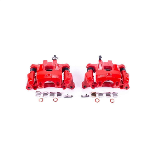 Power Stop Pair of High-Temp Red Powder Coated Rear Calipers For Toyota Camry 2000-2001, Toyota Solara 2000-2003 [Model Specific]