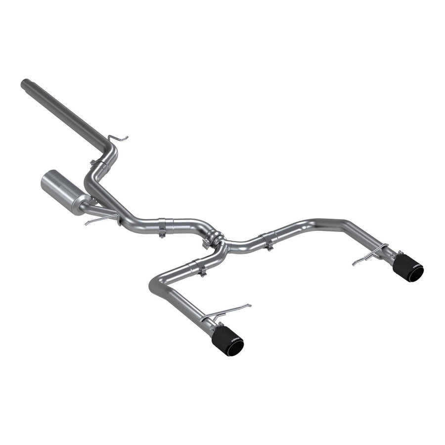 19-21 VW Jetta GLI MBRP T304 SS 3in Cat-Back Dual Split Rear Exit Exhaust - Carbon Fiber Tips