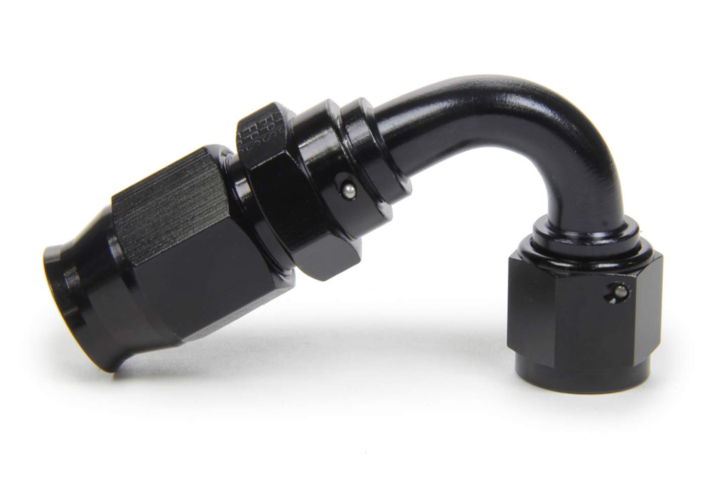 Fragola Fitting, Race-Rite Hose End, PTFE Hose, 120 Degree, 12 an Female to 12 an Hose, Swivel, Aluminum, Black, Each