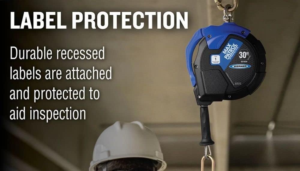 50ft Max Patrol Self-Retracting Lifeline, R410050 Galvanized Cable