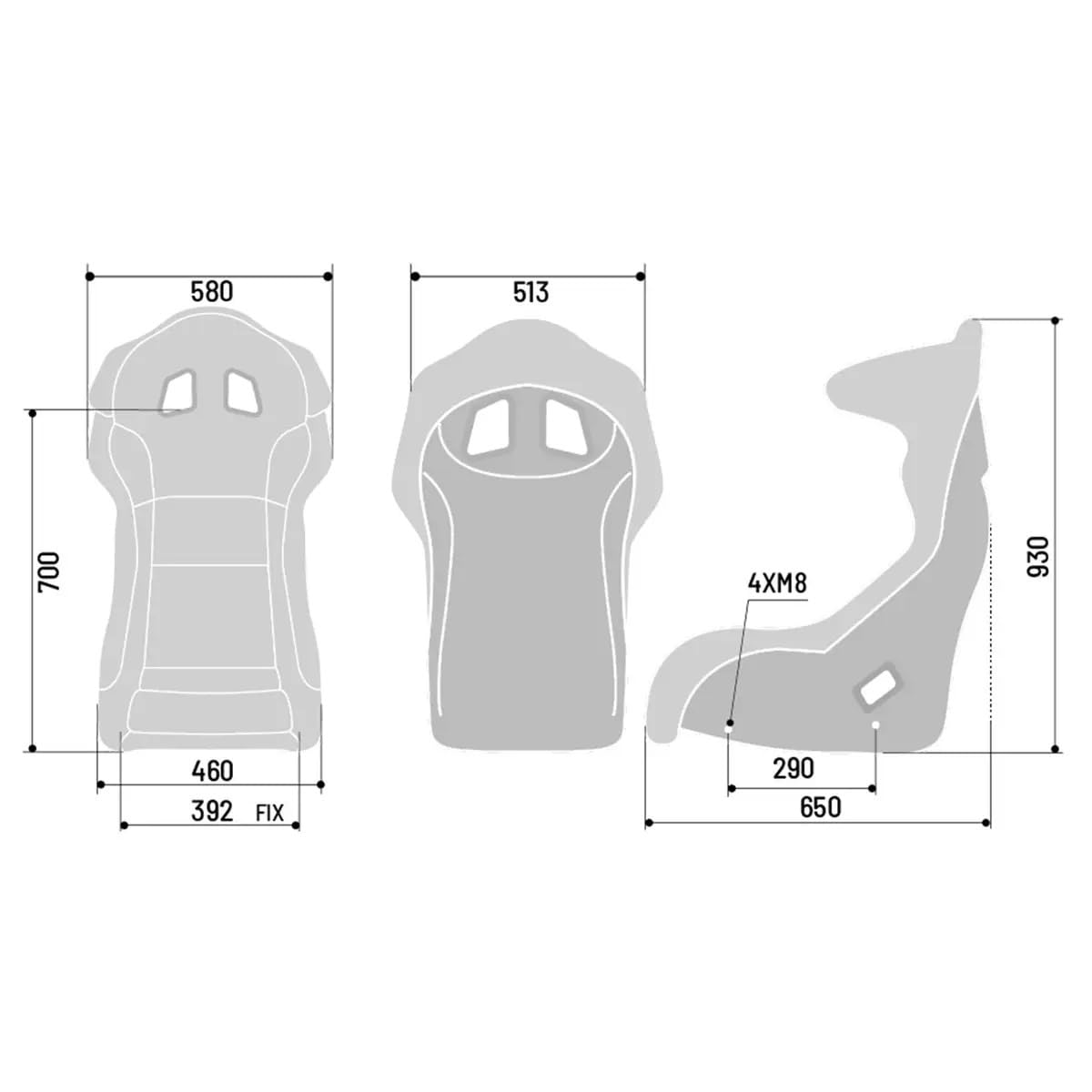 CIRCUIT SEAT QRT BLACK Sparco
